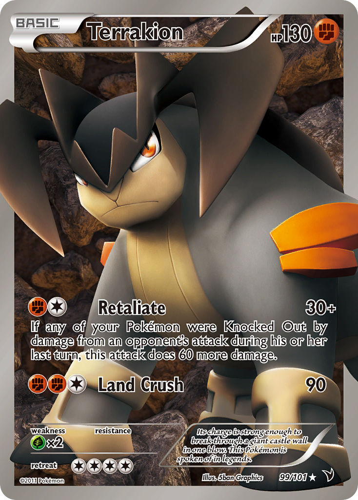 Terrakion (99/101) [Black & White: Noble Victories] | Cracking-Singles