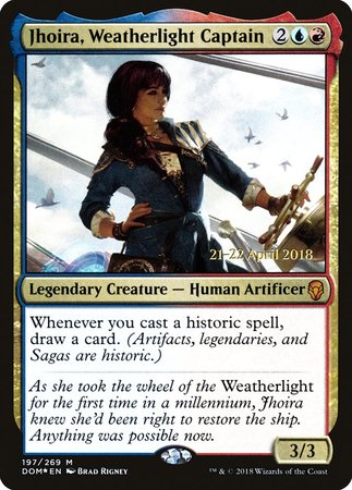 Jhoira, Weatherlight Captain [Dominaria Promos] | Cracking-Singles