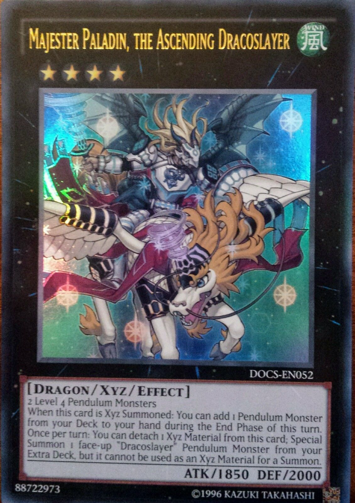 Majester Paladin, the Ascending Dracoslayer [DOCS-EN052] Ultra Rare | Cracking-Singles