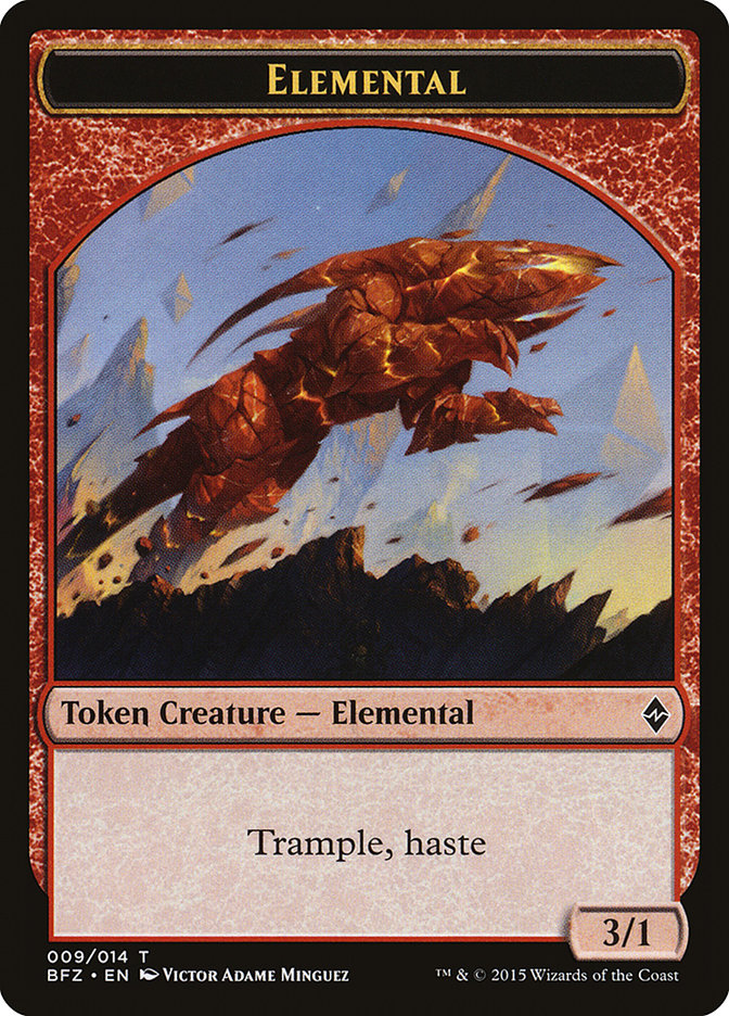 Elemental (009/014) [Battle for Zendikar Tokens] | Cracking-Singles