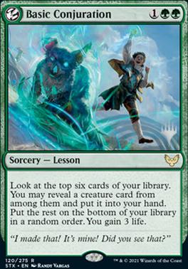 Basic Conjuration (Promo Pack) [Strixhaven: School of Mages Promos] | Cracking-Singles