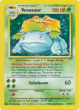 Venusaur (15/102) [Base Set Unlimited] | Cracking-Singles