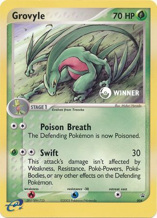 Grovyle (004) (Jumbo Card) [Nintendo: Black Star Promos] | Cracking-Singles