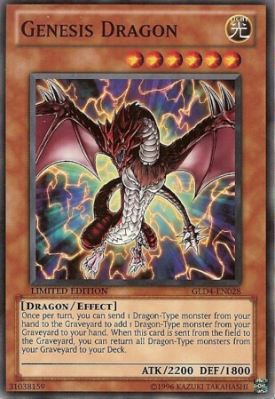 Genesis Dragon [GLD4-EN028] Common | Cracking-Singles