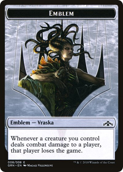 Vraska Emblem // Human Double-sided Token (Challenger 2020) [Unique and Miscellaneous Promos] | Cracking-Singles