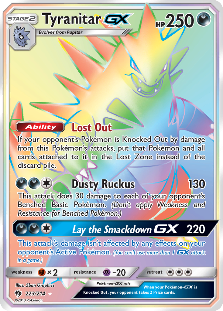 Tyranitar GX (223/214) [Sun & Moon: Lost Thunder] | Cracking-Singles