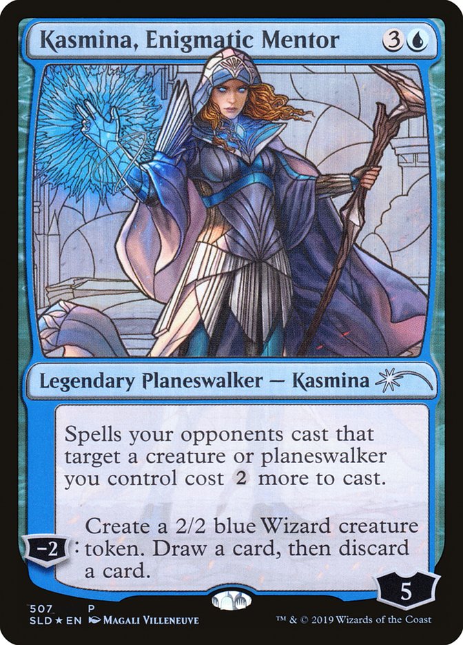 Kasmina, Enigmatic Mentor (Stained Glass) [Secret Lair Drop Promos] | Cracking-Singles