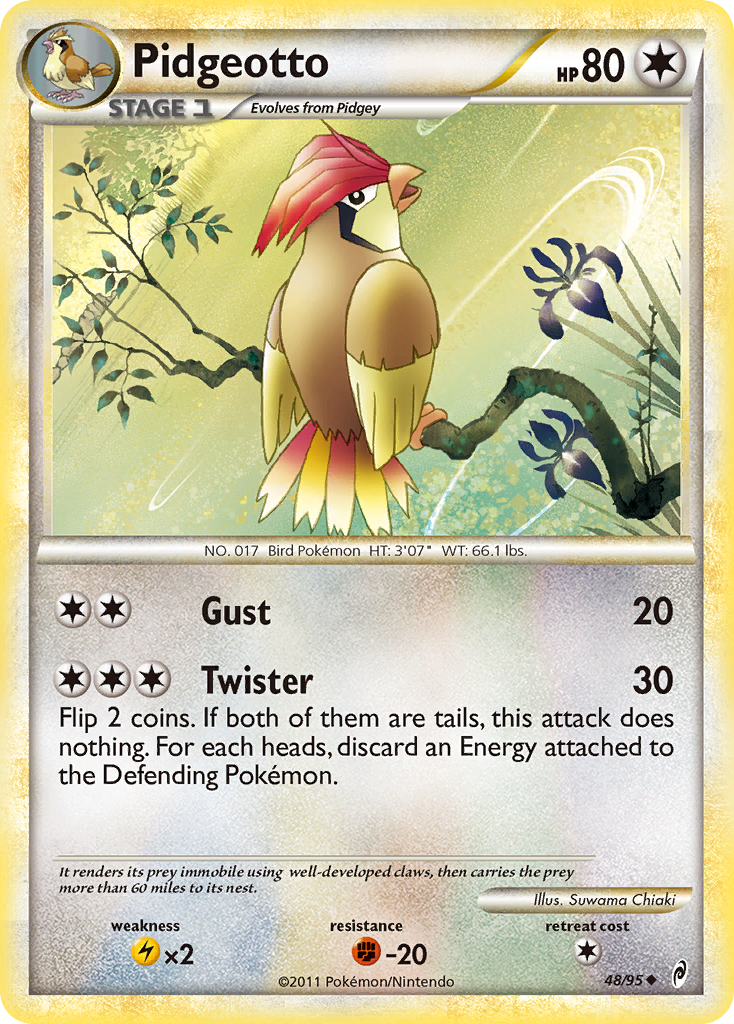 Pidgeotto (48/95) [HeartGold & SoulSilver: Call of Legends] | Cracking-Singles