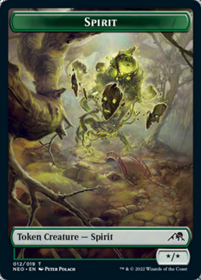 Spirit Token (012) [Kamigawa: Neon Dynasty Tokens] | Cracking-Singles