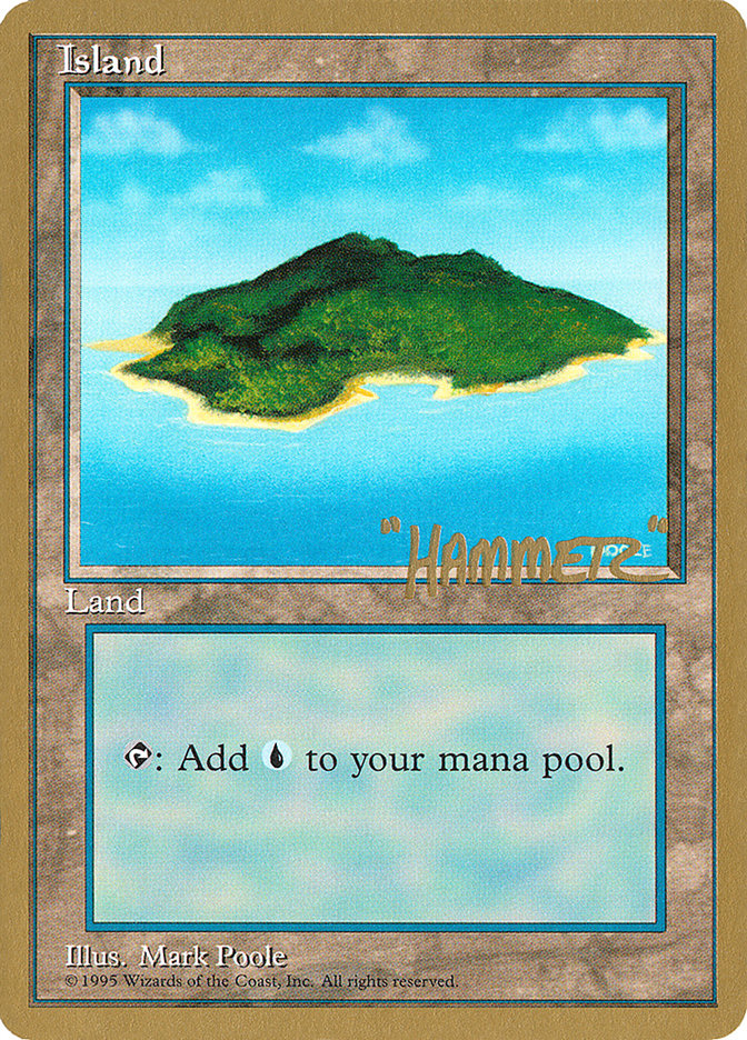 Island (shr367) (Shawn "Hammer" Regnier) [Pro Tour Collector Set] | Cracking-Singles