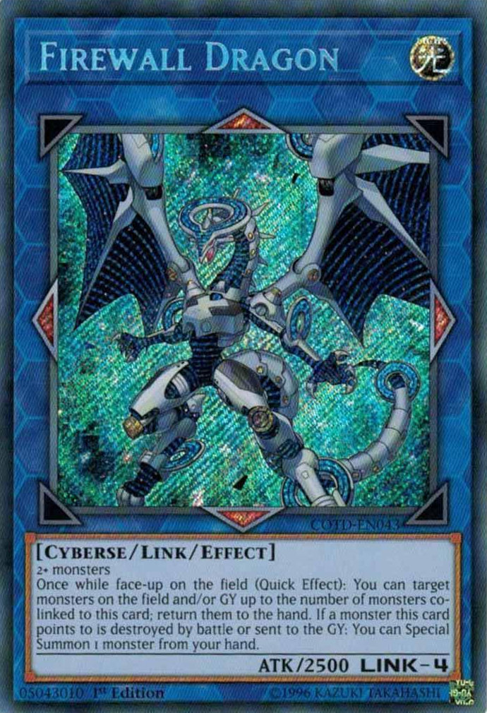 Firewall Dragon [COTD-EN043] Secret Rare | Cracking-Singles