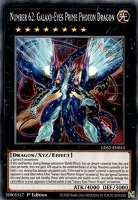 Number 62: Galaxy-Eyes Prime Photon Dragon [LDS2-EN053] Common | Cracking-Singles