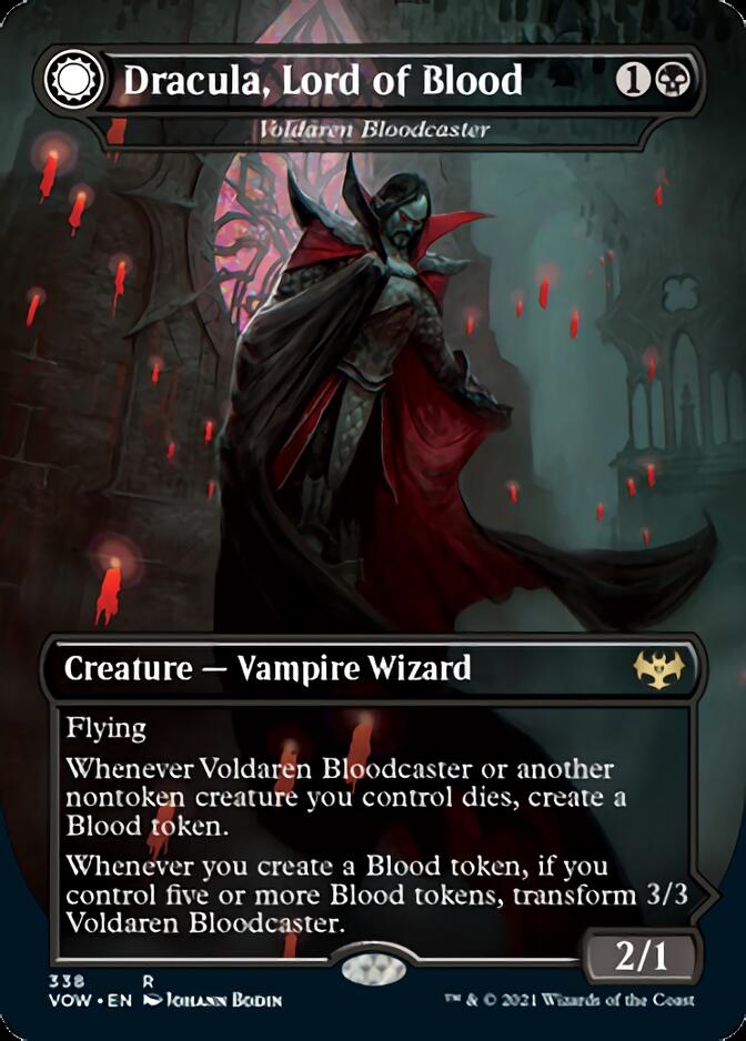 Voldaren Bloodcaster // Bloodbat Summoner - Dracula, Lord of Blood // Dracula, Lord of Bats [Innistrad: Crimson Vow] | Cracking-Singles