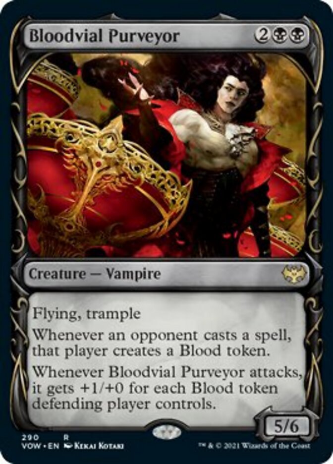 Bloodvial Purveyor (Showcase Fang Frame) [Innistrad: Crimson Vow] | Cracking-Singles