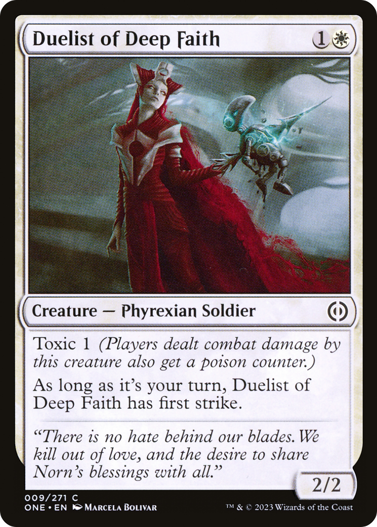 Duelist of Deep Faith [Phyrexia: All Will Be One] | Cracking-Singles