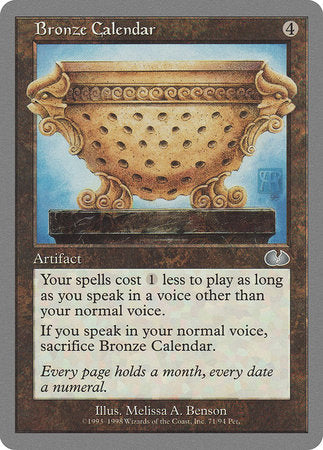 Bronze Calendar [Unglued] | Cracking-Singles