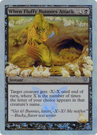 When Fluffy Bunnies Attack (Alternate Foil) [Unhinged] | Cracking-Singles