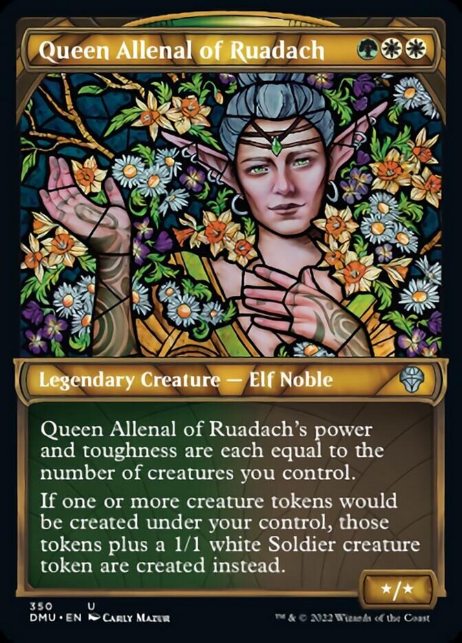 Queen Allenal of Ruadach (Showcase Textured) [Dominaria United] | Cracking-Singles