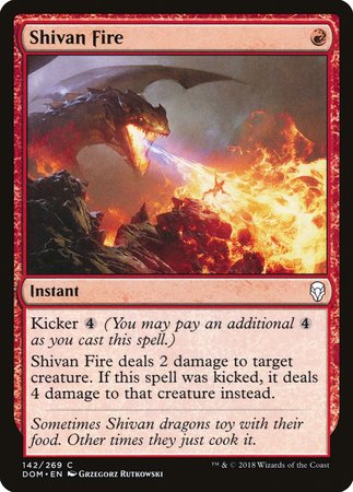 Shivan Fire [Dominaria] | Cracking-Singles