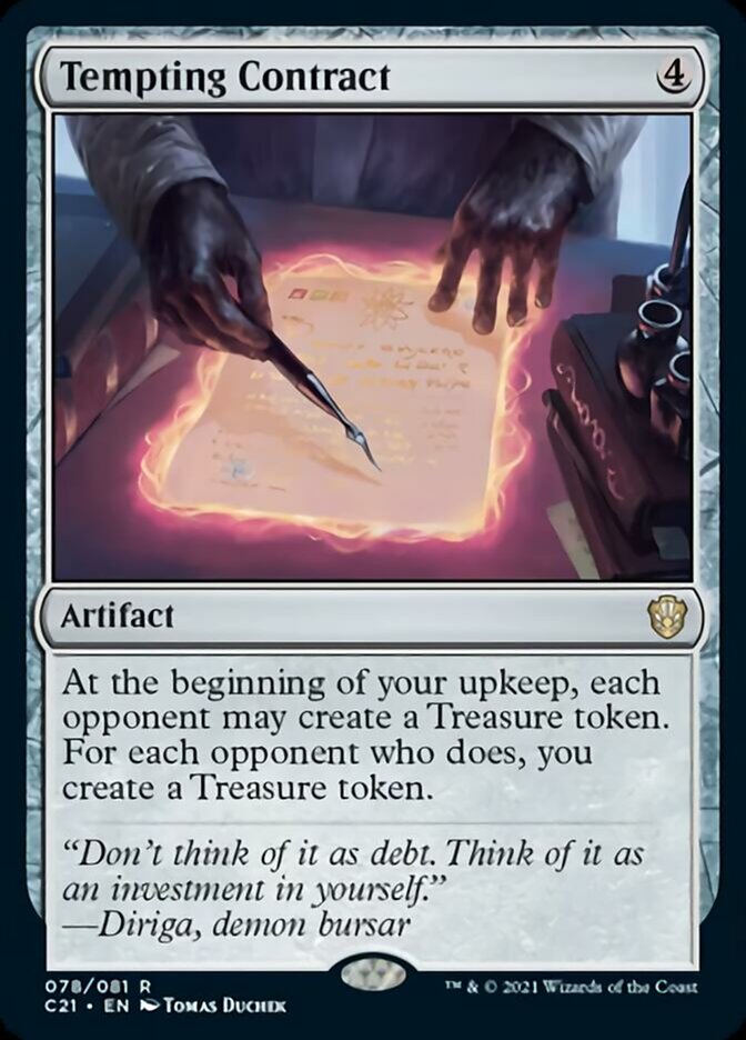 Tempting Contract [Commander 2021] | Cracking-Singles