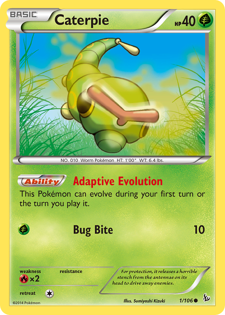 Caterpie (1/106) [XY: Flashfire] | Cracking-Singles