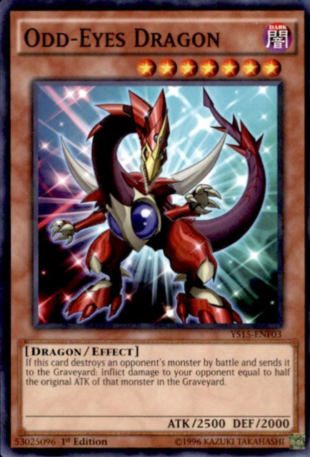 Odd-Eyes Dragon [YS15-ENF03] Shatterfoil Rare | Cracking-Singles