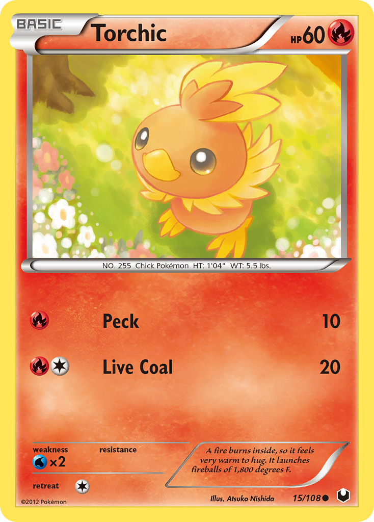 Torchic (15/108) [Black & White: Dark Explorers] | Cracking-Singles