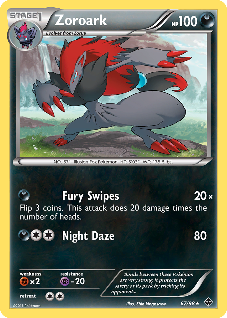 Zoroark (67/98) [Black & White: Emerging Powers] | Cracking-Singles