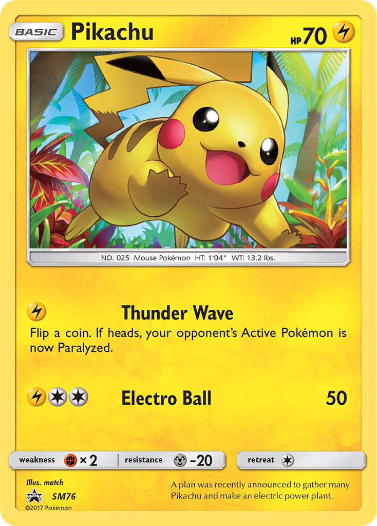 Pikachu (SM76) [Sun & Moon: Black Star Promos] | Cracking-Singles