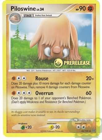 Piloswine (46/100) (Prerelease Promo) [Nintendo: Black Star Promos] | Cracking-Singles