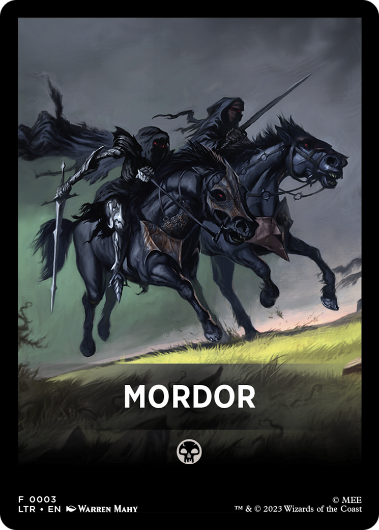 Mordor Theme Card [The Lord of the Rings: Tales of Middle-Earth Tokens] | Cracking-Singles