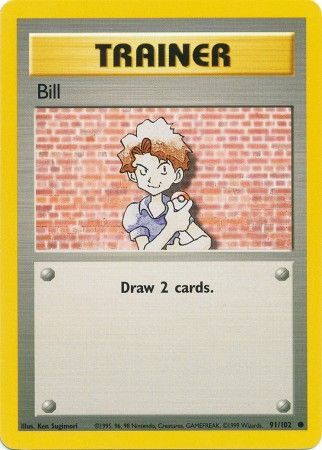 Bill (91/102) [Base Set Unlimited] | Cracking-Singles