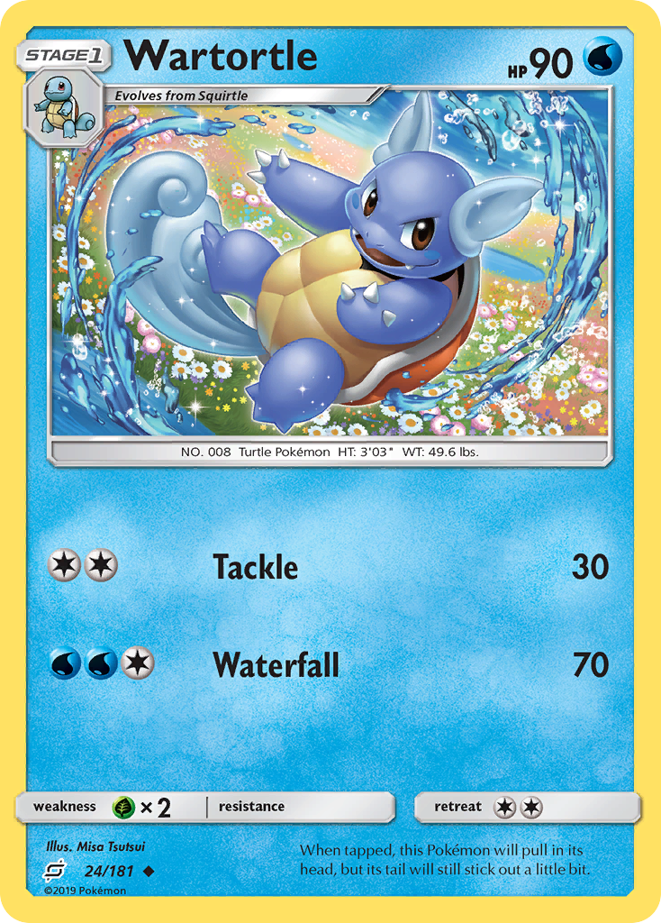 Wartortle (24/181) [Sun & Moon: Team Up] | Cracking-Singles