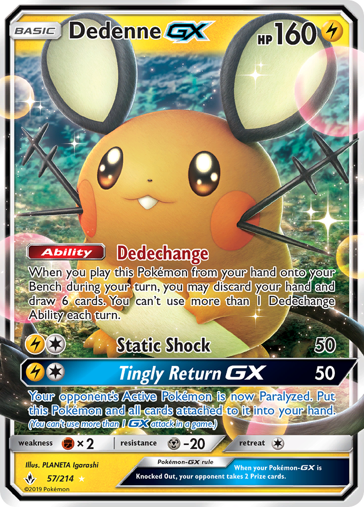 Dedenne GX (57/214) [Sun & Moon: Unbroken Bonds] | Cracking-Singles