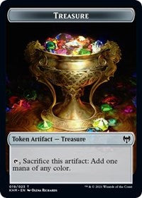 Treasure // Spirit Double-sided Token [Kaldheim Tokens] | Cracking-Singles