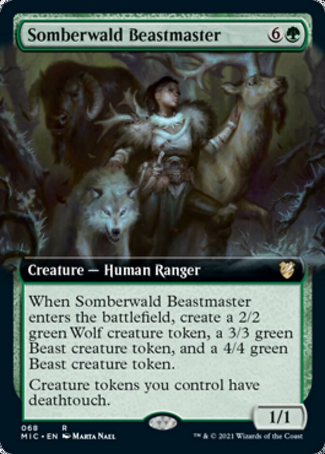 Somberwald Beastmaster (Extended) [Innistrad: Midnight Hunt Commander] | Cracking-Singles