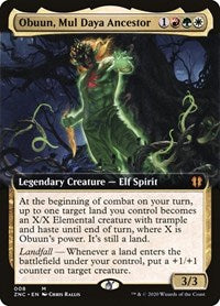 Obuun, Mul Daya Ancestor (Extended Art) [Zendikar Rising Commander] | Cracking-Singles