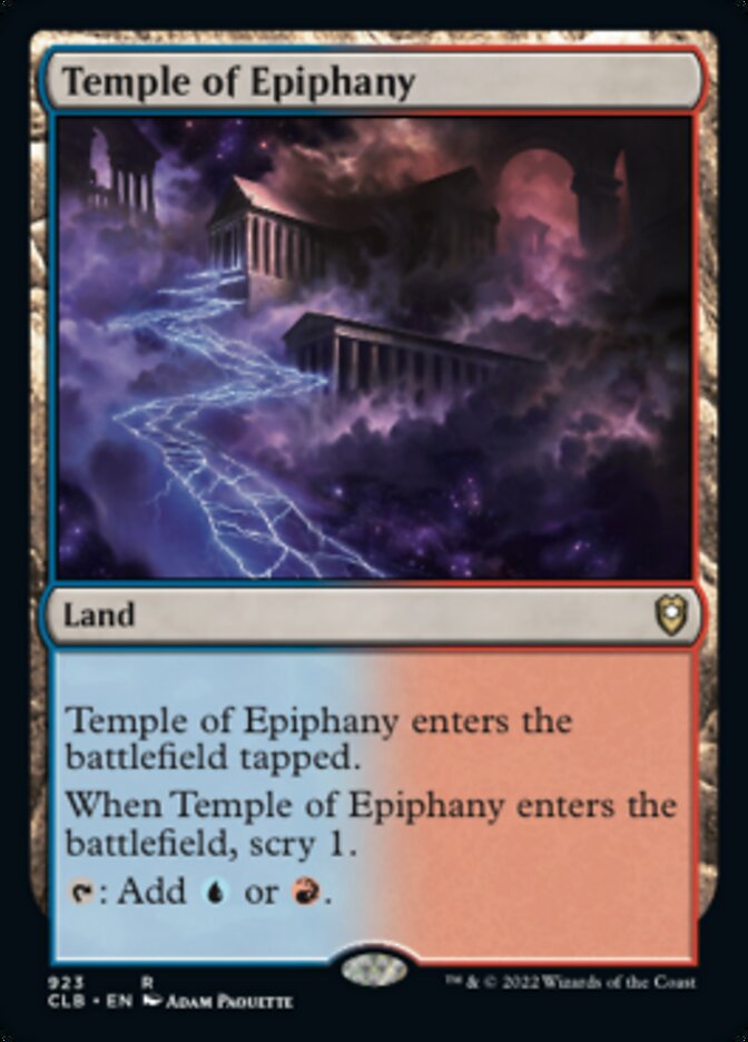 Temple of Epiphany [Commander Legends: Battle for Baldur's Gate] | Cracking-Singles