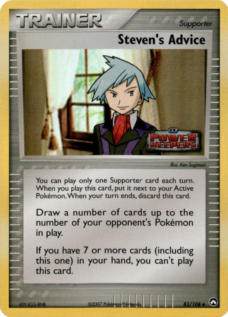 Steven's Advice (83/108) (Stamped) [EX: Power Keepers] | Cracking-Singles