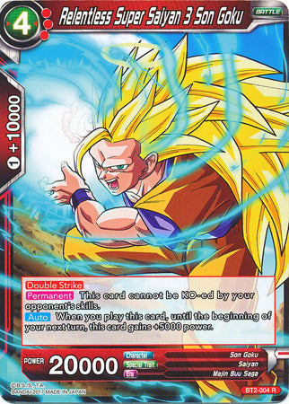 Relentless Super Saiyan 3 Son Goku (Demo Deck Non-Foil) [BT2-004] | Cracking-Singles