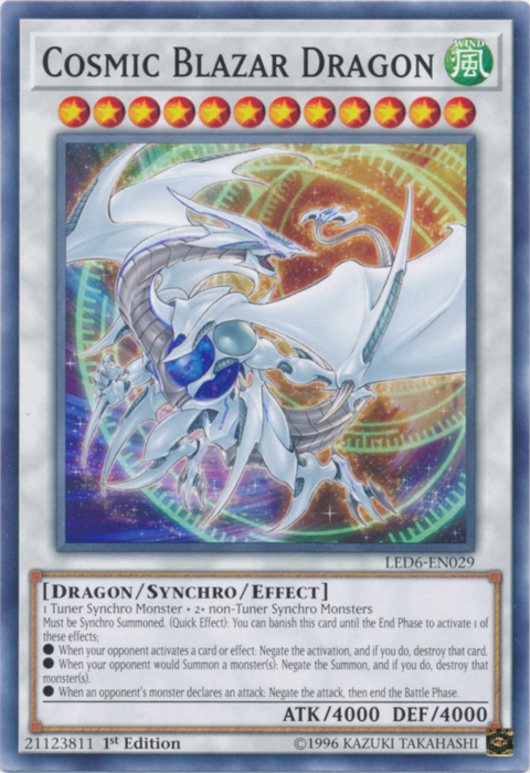 Cosmic Blazar Dragon [LED6-EN029] Common | Cracking-Singles