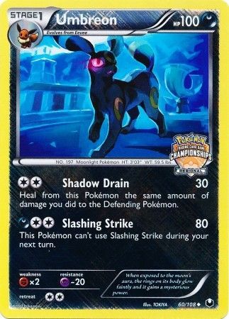 Umbreon (60/108) (Regional Championship Promo) [Black & White: Dark Explorers] | Cracking-Singles