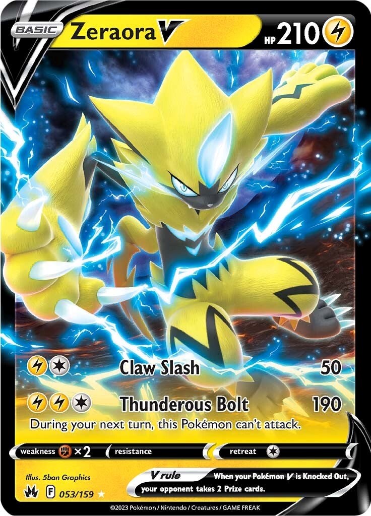 Zeraora V (053/159) [Sword & Shield: Crown Zenith] | Cracking-Singles