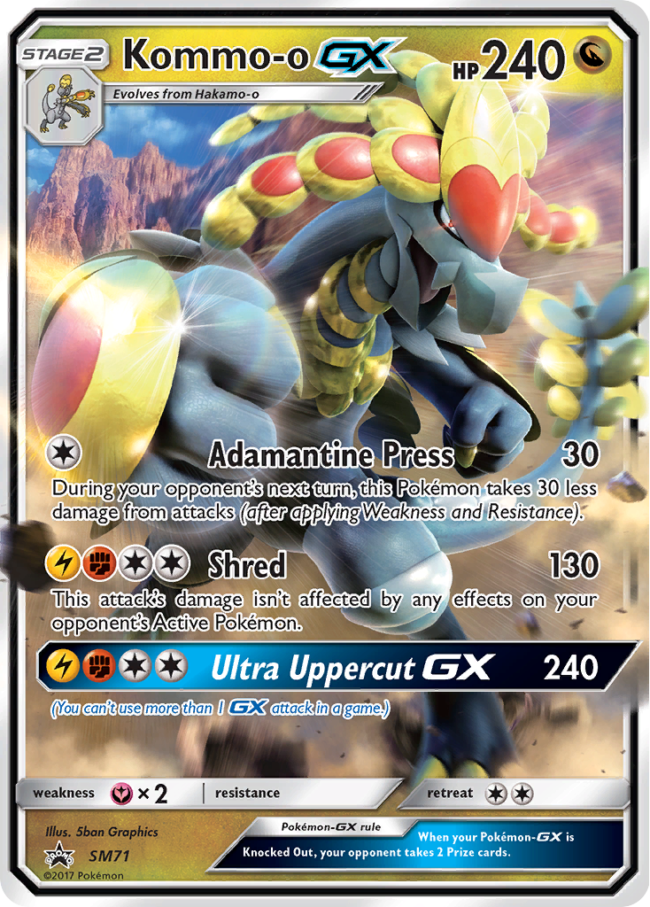 Kommo-o GX (SM71) [Sun & Moon: Black Star Promos] | Cracking-Singles