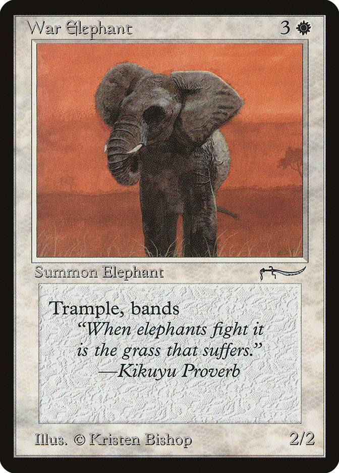 War Elephant (Light Mana Cost) [Arabian Nights] | Cracking-Singles