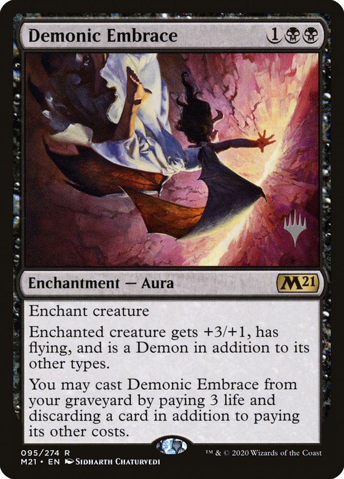 Demonic Embrace (Promo Pack) [Core Set 2021 Promos] | Cracking-Singles