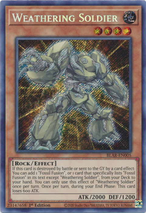 Weathering Soldier [BLAR-EN005] Secret Rare | Cracking-Singles