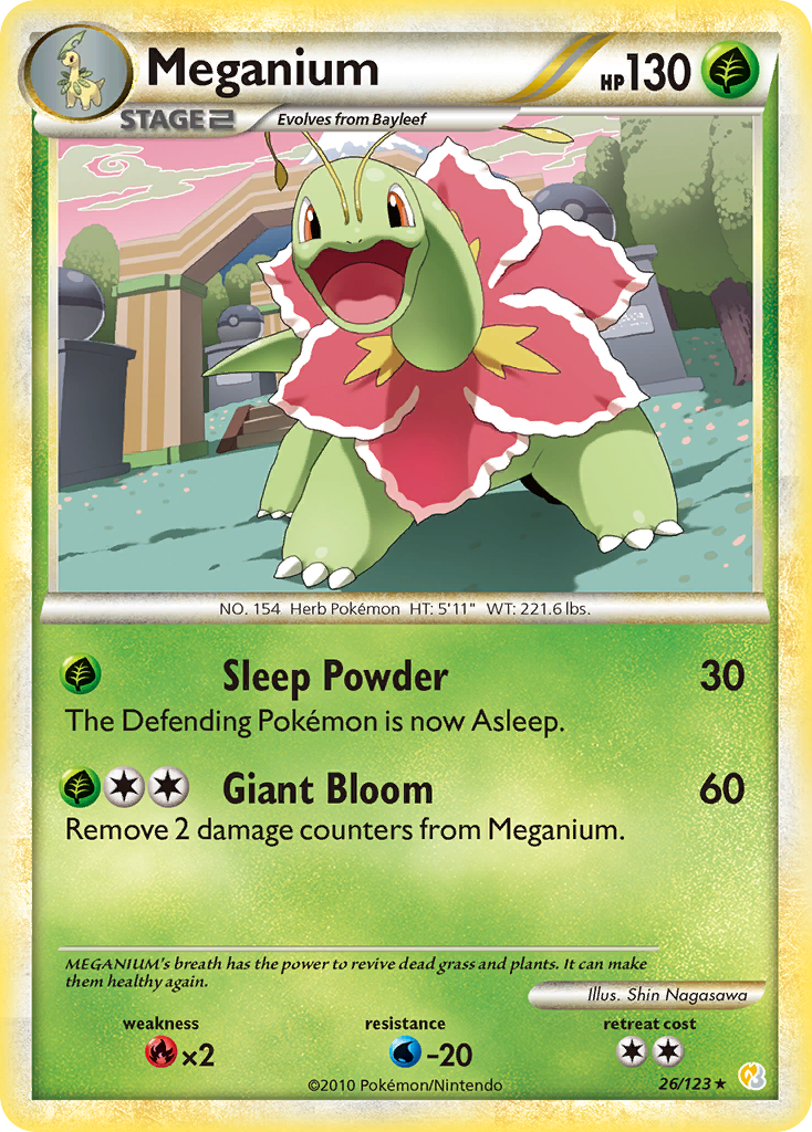 Meganium (26/123) [HeartGold & SoulSilver: Base Set] | Cracking-Singles