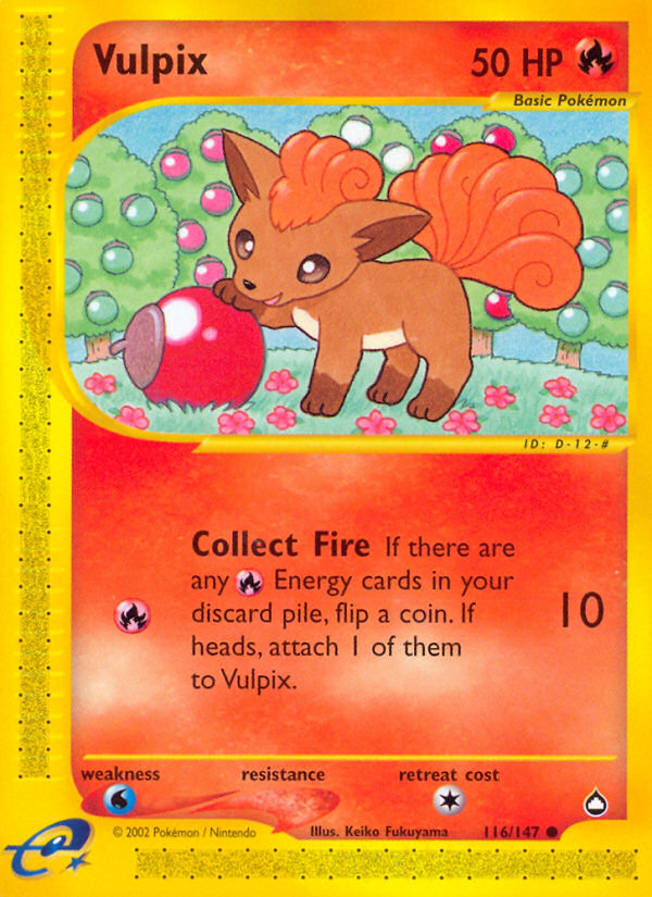 Vulpix (116/147) [Aquapolis] | Cracking-Singles