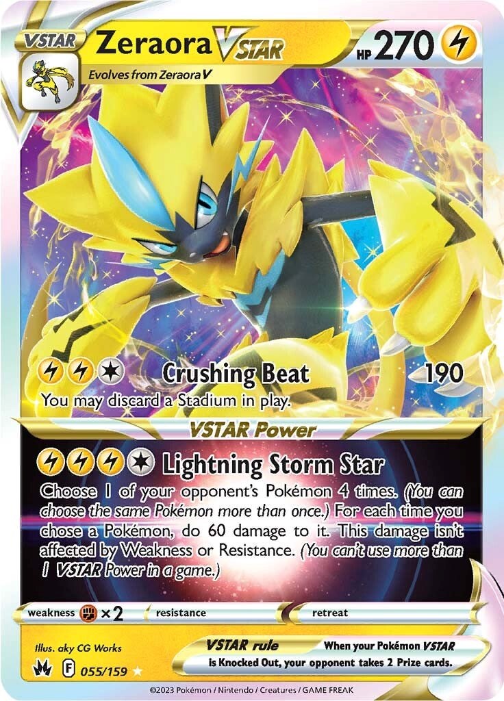 Zeraora VSTAR (055/159) [Sword & Shield: Crown Zenith] | Cracking-Singles